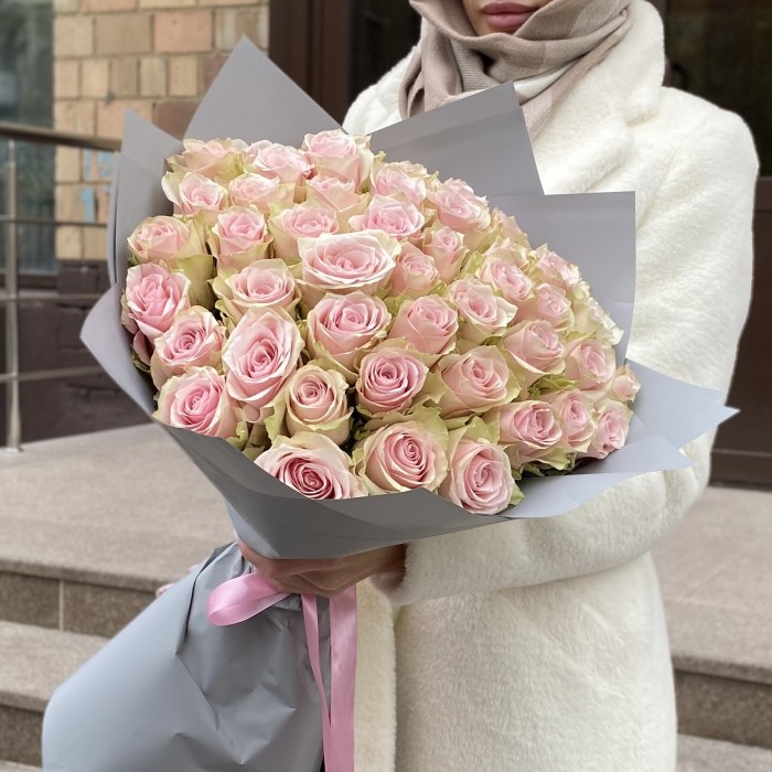 51 розовая роза Пинк Атена 50 см